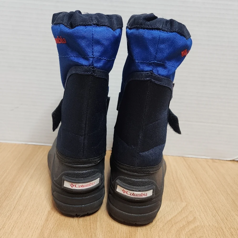 Columbia Size 9 Child Powderbug Plus Ii Snow Boot Blue Black